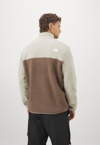 The North Face M YUMIORI 1/4 ZIP - Fleecetröja - smokey brown/clay grey/summit gold