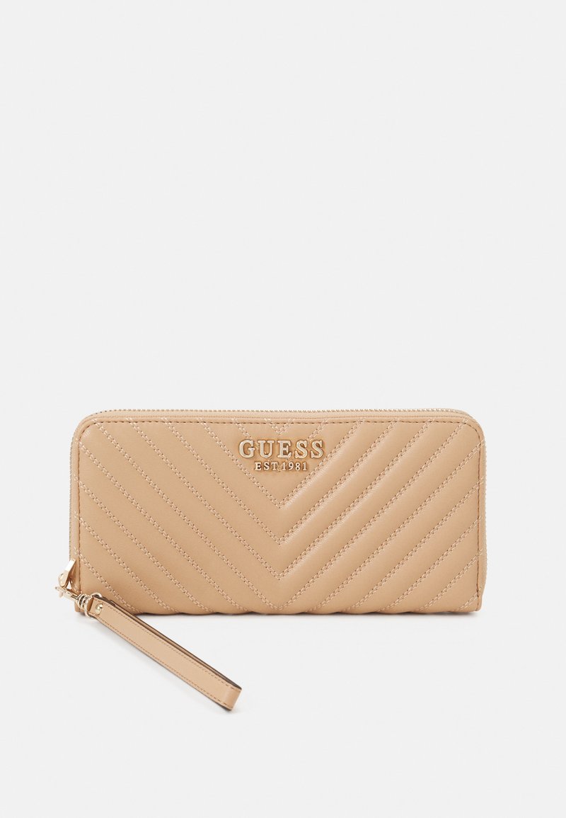 Guess KEILLAH LARGE ZIP AROUND - Wallet - beige - Zalando.co.uk