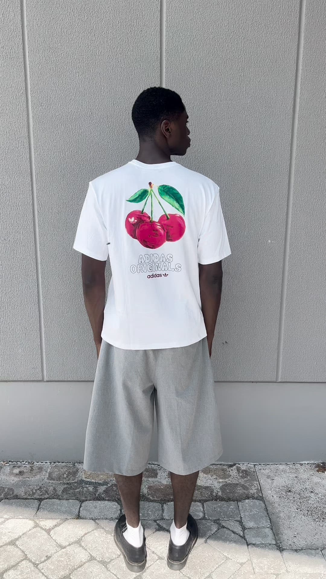 ゆう adidas Originals CHERRY TEE UNISEX - Tricou cu imprimeu - white
