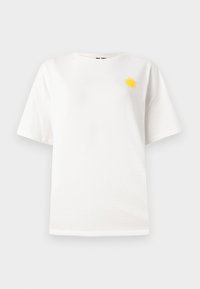 PCMISTY SUMMER TEE - Nyomott mintás póló - cloud dancer