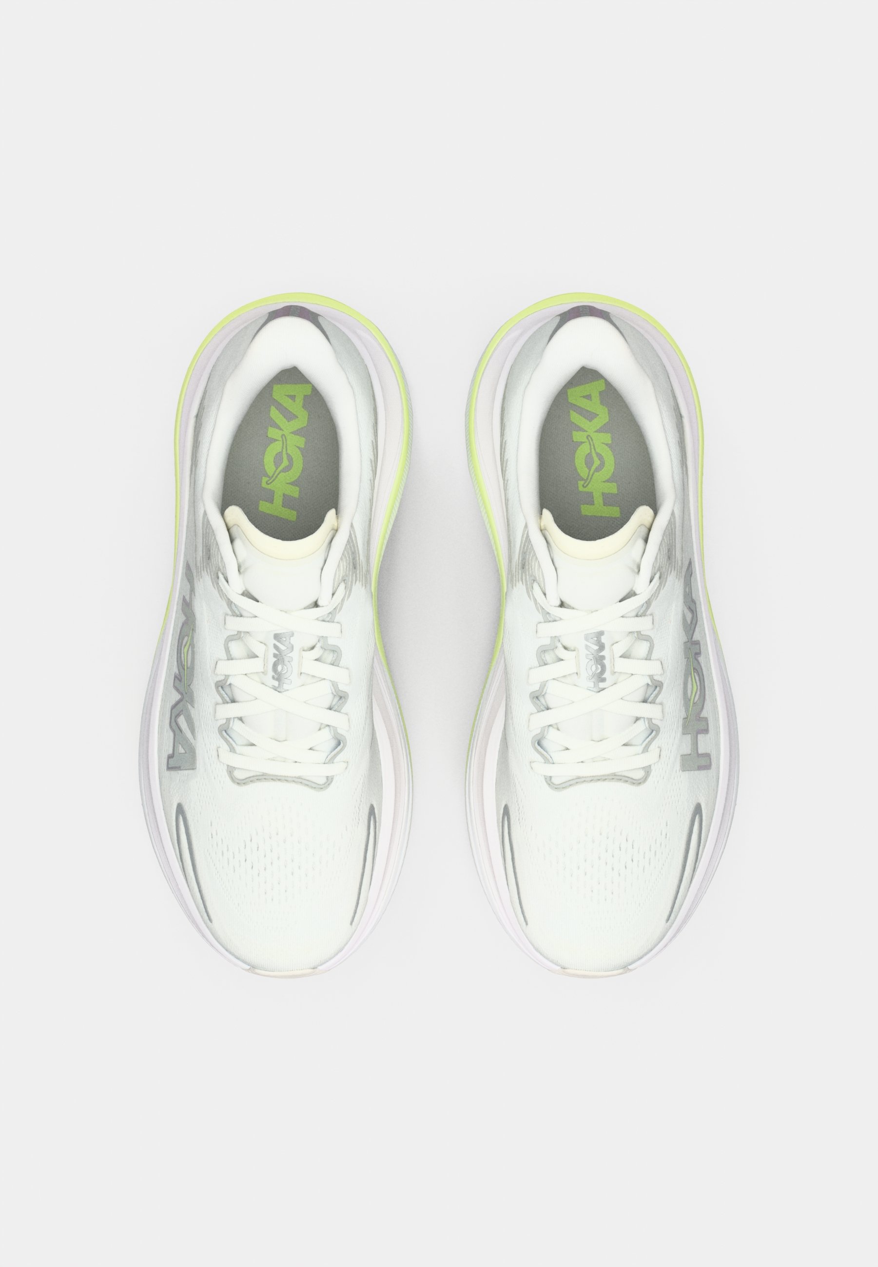 HOKA SKYWARD X 2 - Laufschuh Straße - white/neon yuzu/weiß - Zalando