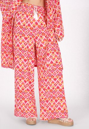 Stoffhose - pink multicolor