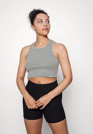 RACER CROP TANK - Top - washed green haze