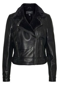 VMHAILEY SHORT JACKET - Imitatieleren jas - black  black faux