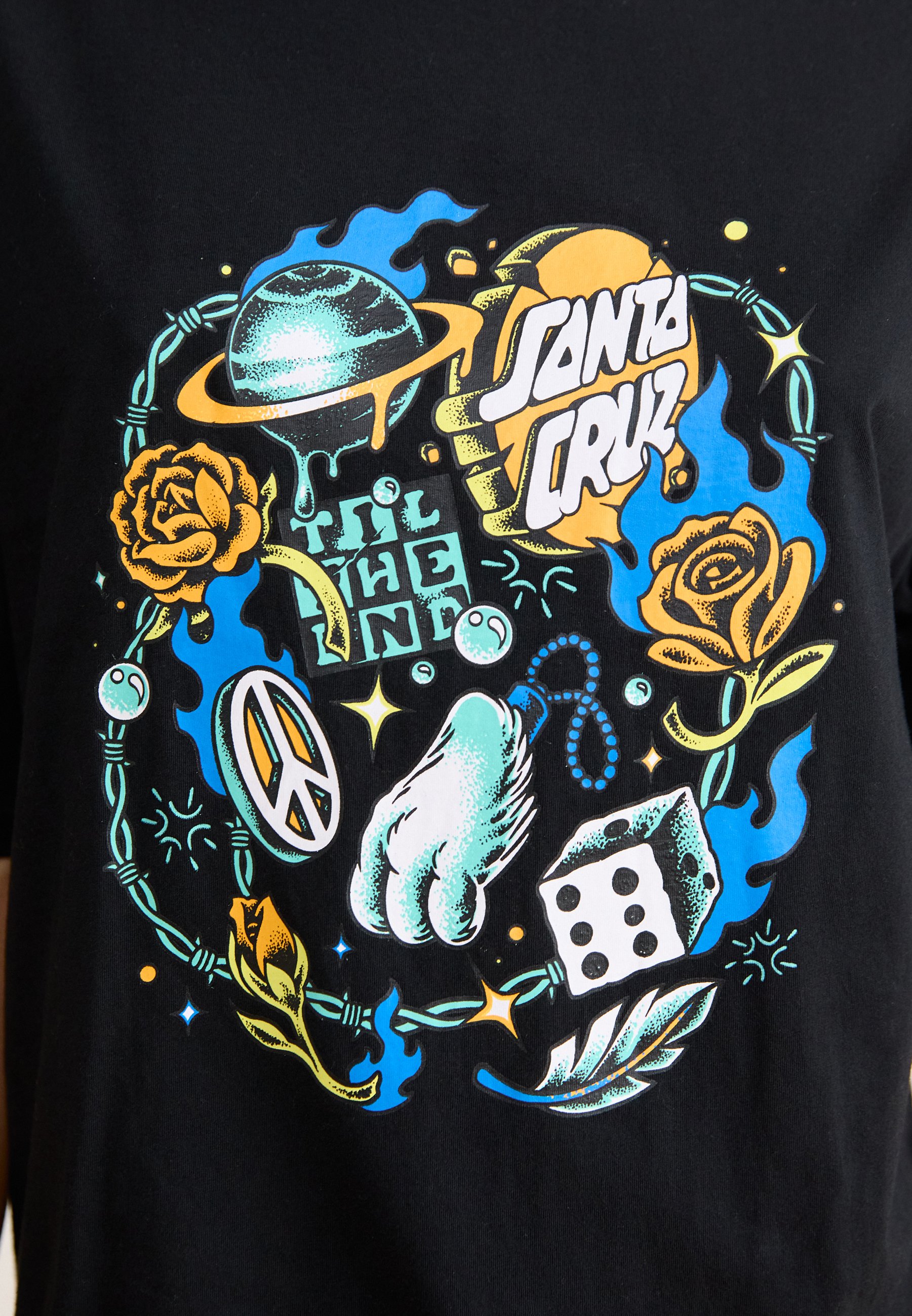 Santa Cruz LUCKY DAY FRONT OVERSIZED - T-shirts med print
