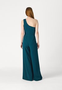 WAL G. FLEUR ONE SHOULDER JUMPSUIT - Kombinezonas - dark teal blue