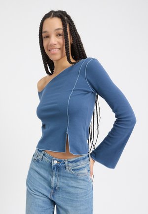 Μπλούζα με μακριά μανίκια - dark denim