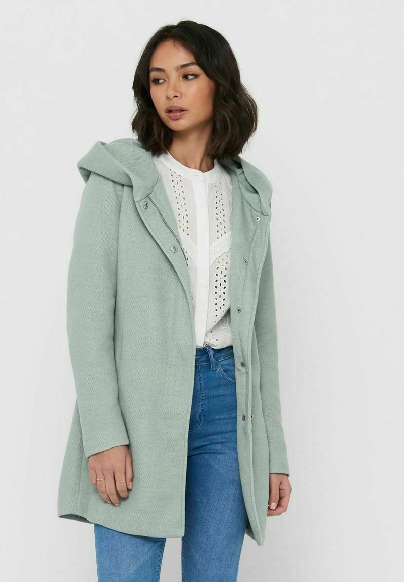ONLY ONLSEDONA LIGHT COAT - Kurzmantel - chinois green