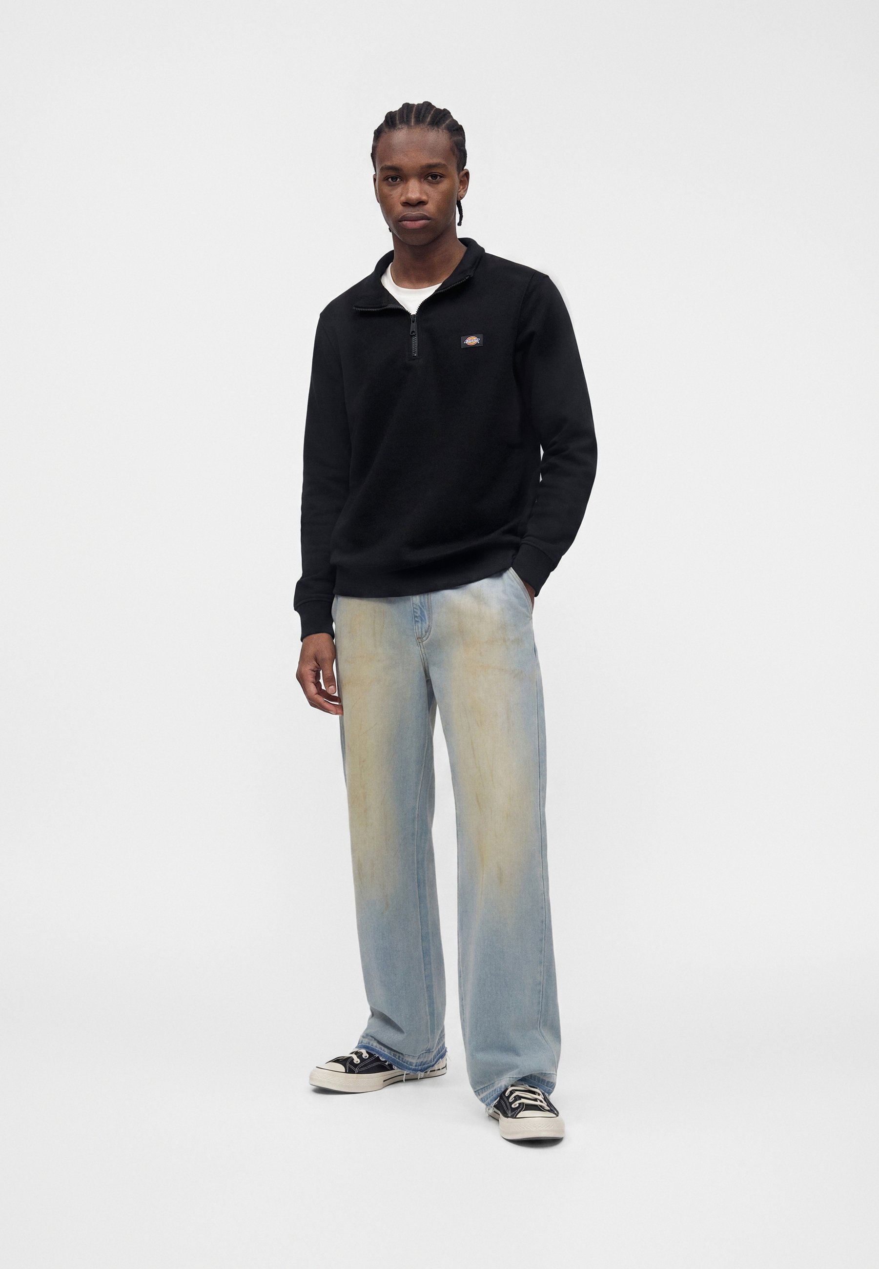 Dickies OAKPORT QUARTER ZIP - Sweater - black/zwart - Zalando.nl