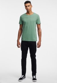 Ragwear PAULLO STRIPE  - Camiseta estampada - dark green