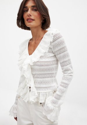 NA-KD Strickjacke - offwhite