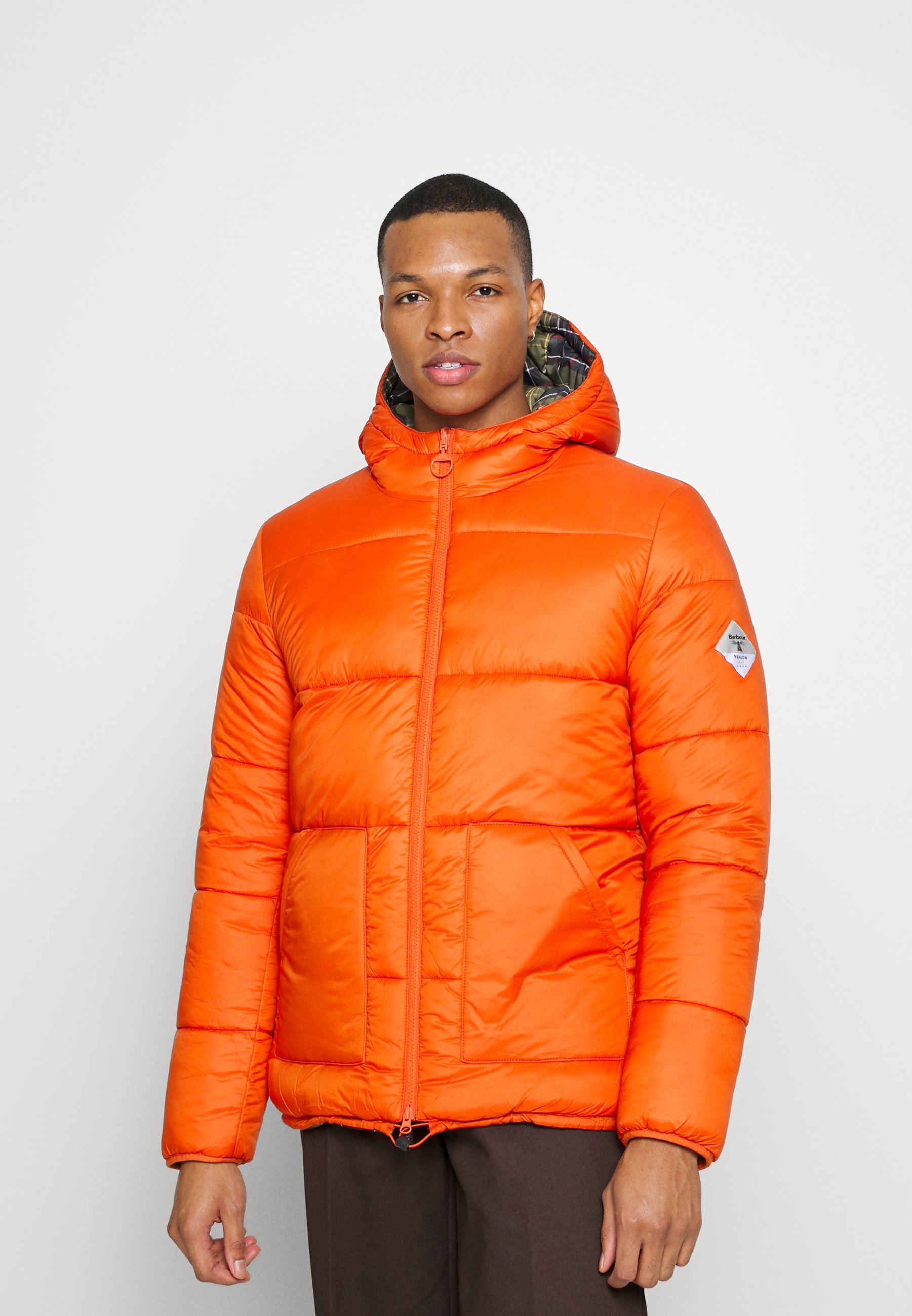 barbour orange jacket