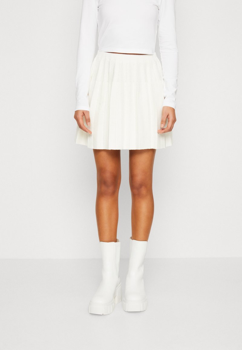 Hollister Co. PLEATED Mini skirt white Zalando.ie