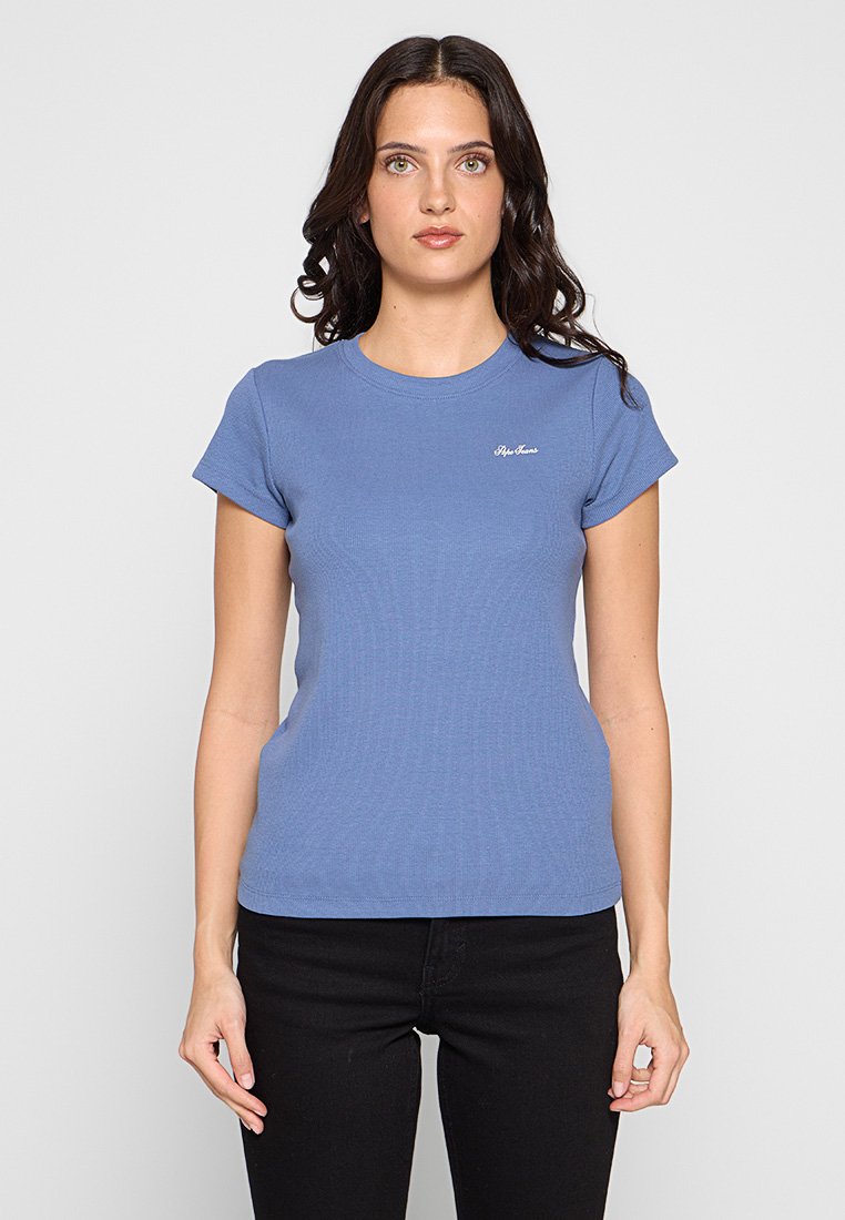 Pepe Jeans T-shirt basic blauw