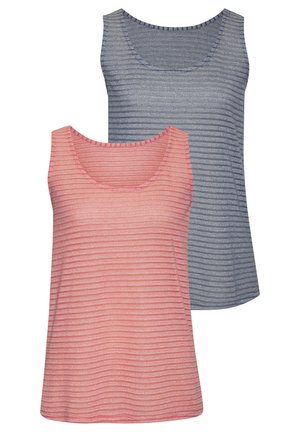 Top - apricot, navy
