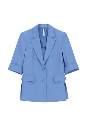 Imperial, BLAZER MONOPETTO MANICHE CORTE SPACCHI LATERALI - Blazer - ceruleo