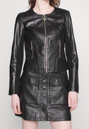 Chaqueta de cuero - black