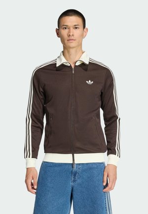 CLASSIC - Mikina so zipsom - aurora coffee   off white