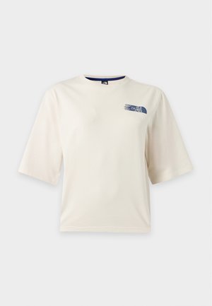 The North Face, RETRO TRAIL BOXY SHORT SLEEVE TEE - GRAPHIC - Μπλουζάκι με στάμπα - white dune