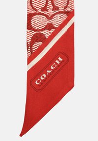COACH SIGNATURE C VINTAGE PRINTED SKINNY - Sjal / Tørklæder - dark red