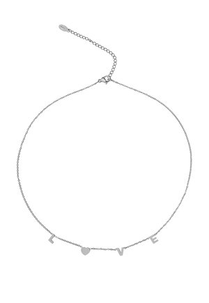 LOVE - Halskette - silber