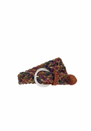 MIT SCHLIESSE IN POLIERTEM SILBER - Gevlochten riem - multicolor