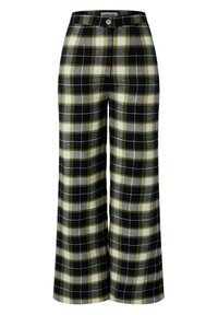 HOSE MILANA - Stoffhose - grün schwarz