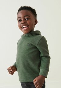 Next TEXTURED  DINO SPIKES  - Jersey con capucha - khaki green