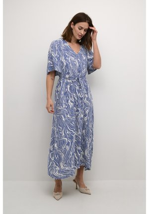 Kaffe ARONA - Nappali ruha - blue indigo white marbel