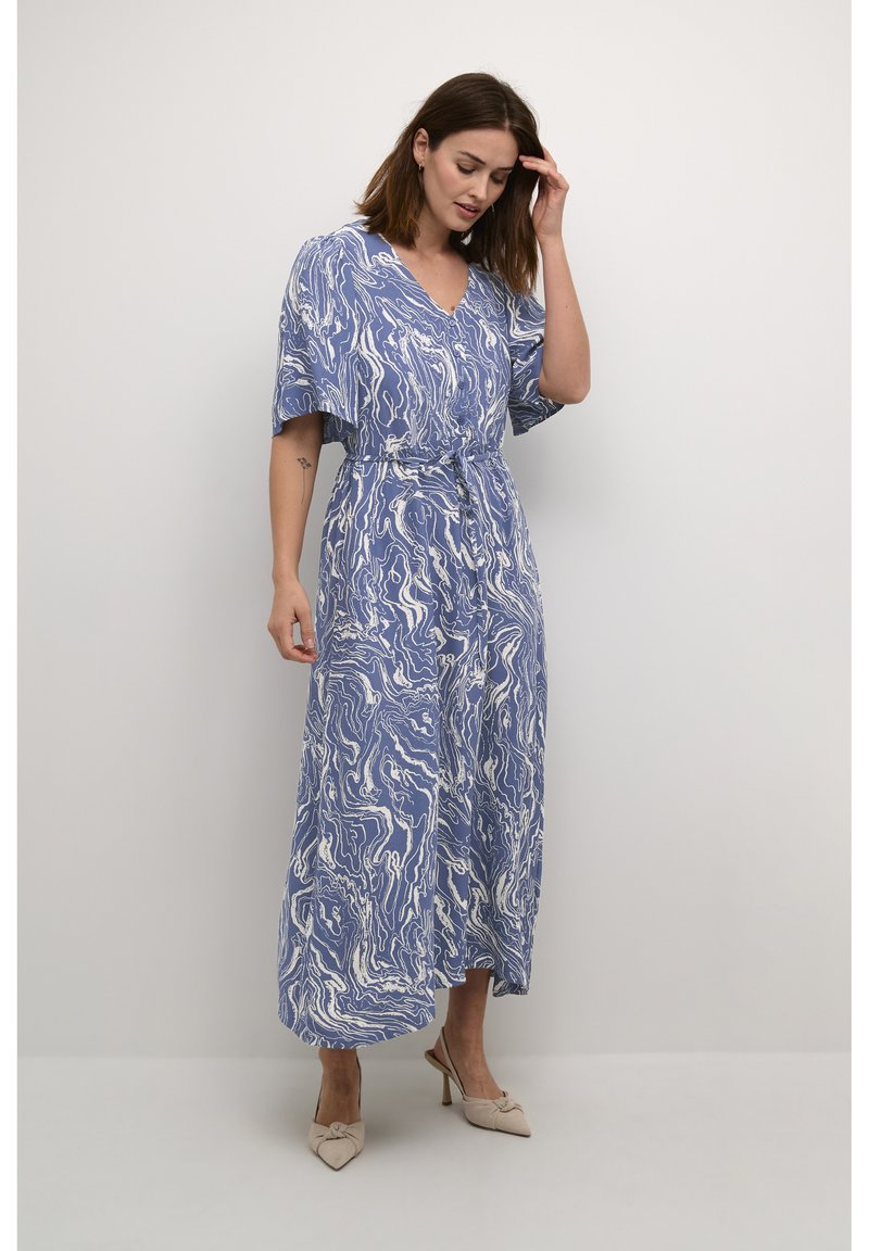 Kaffe ARONA  - Rochie de zi - blue indigo white marbel