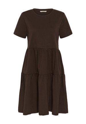Love Copenhagen, LCDOMINIKA SHORT TIERED - Jerseykjole - java