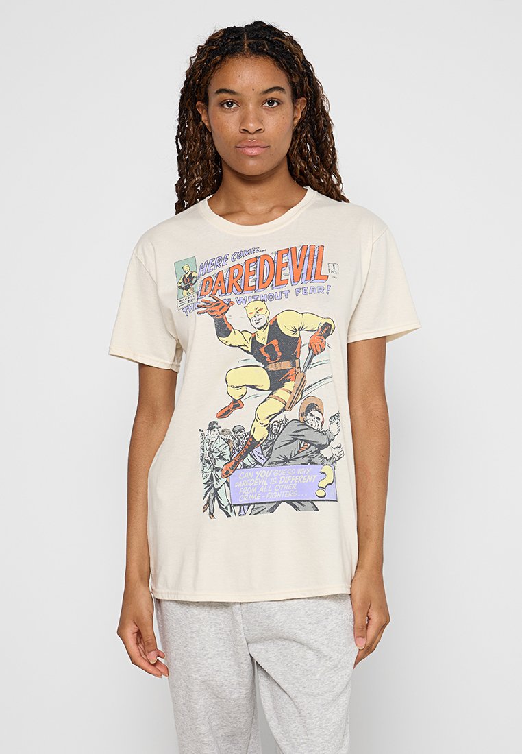 Marvel T-shirt print beige