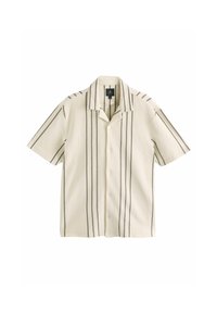 REGULAR FIT - TEXTURED STRIPE - Marškiniai - white black
