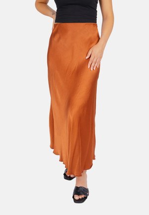Seasons of April LILLY - Maxi skirt - kupfer