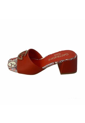 Ciabattine con tacco - red