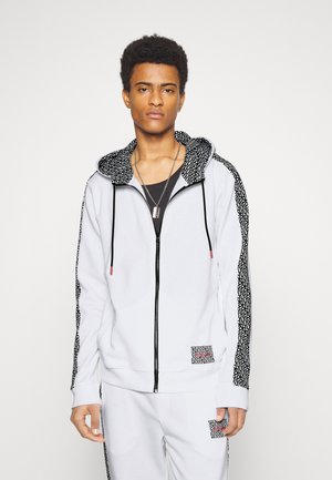 DOBBINS - Zip-up sweatshirt - white