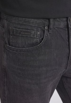 Antony Morato, JEANS HENRY REGULAR ANKLE LENGHT FIT IN BLACK-BLACK DENIM - Vaqueros boyfriend - black