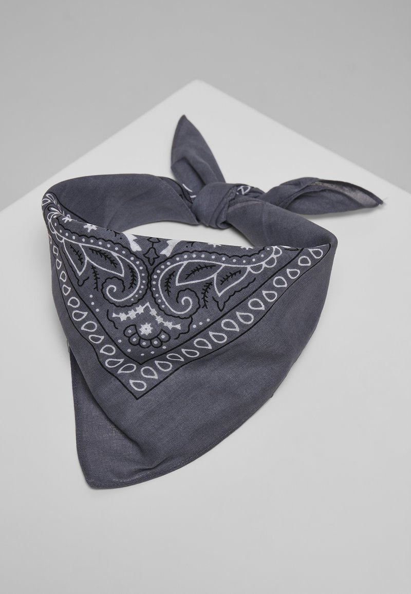 Urban Classics BANDANA - Selyemkendő - darkgrey