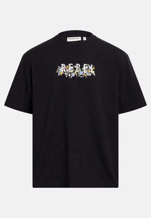 Redefined Rebel, ETIENNE TEE BOXY FIT - T-shirt con stampa - black
