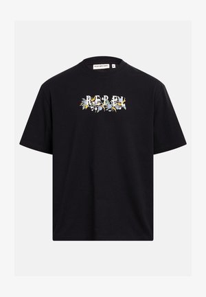Redefined Rebel, ETIENNE TEE BOXY FIT - T-shirts print - black