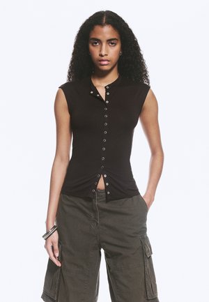 Weekday Débardeur - dark brown