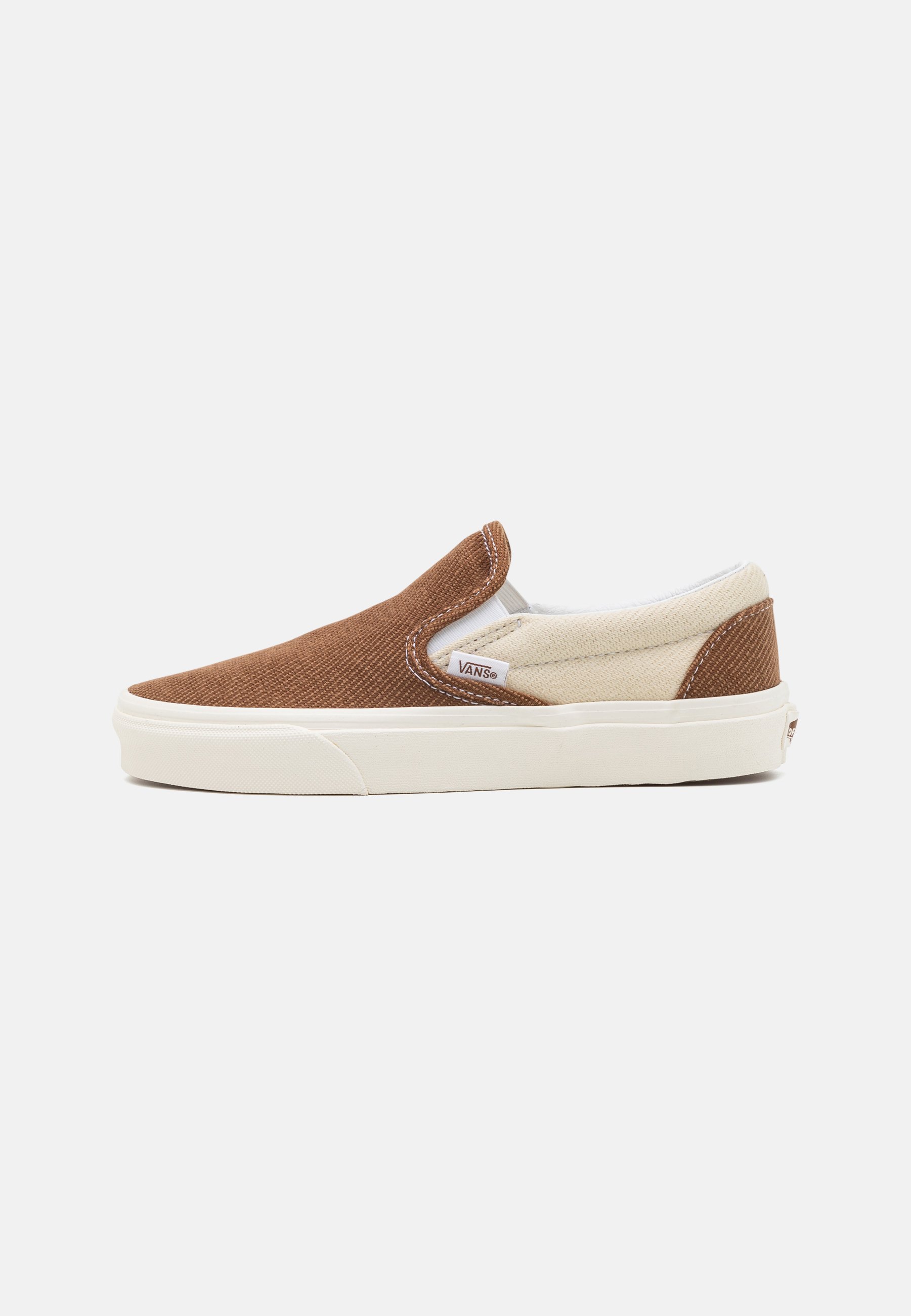 vans slip on beige