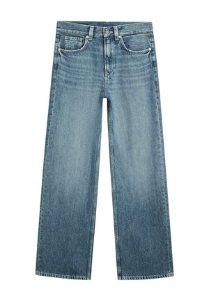 WITH BUCKLES - Wide Leg - blue