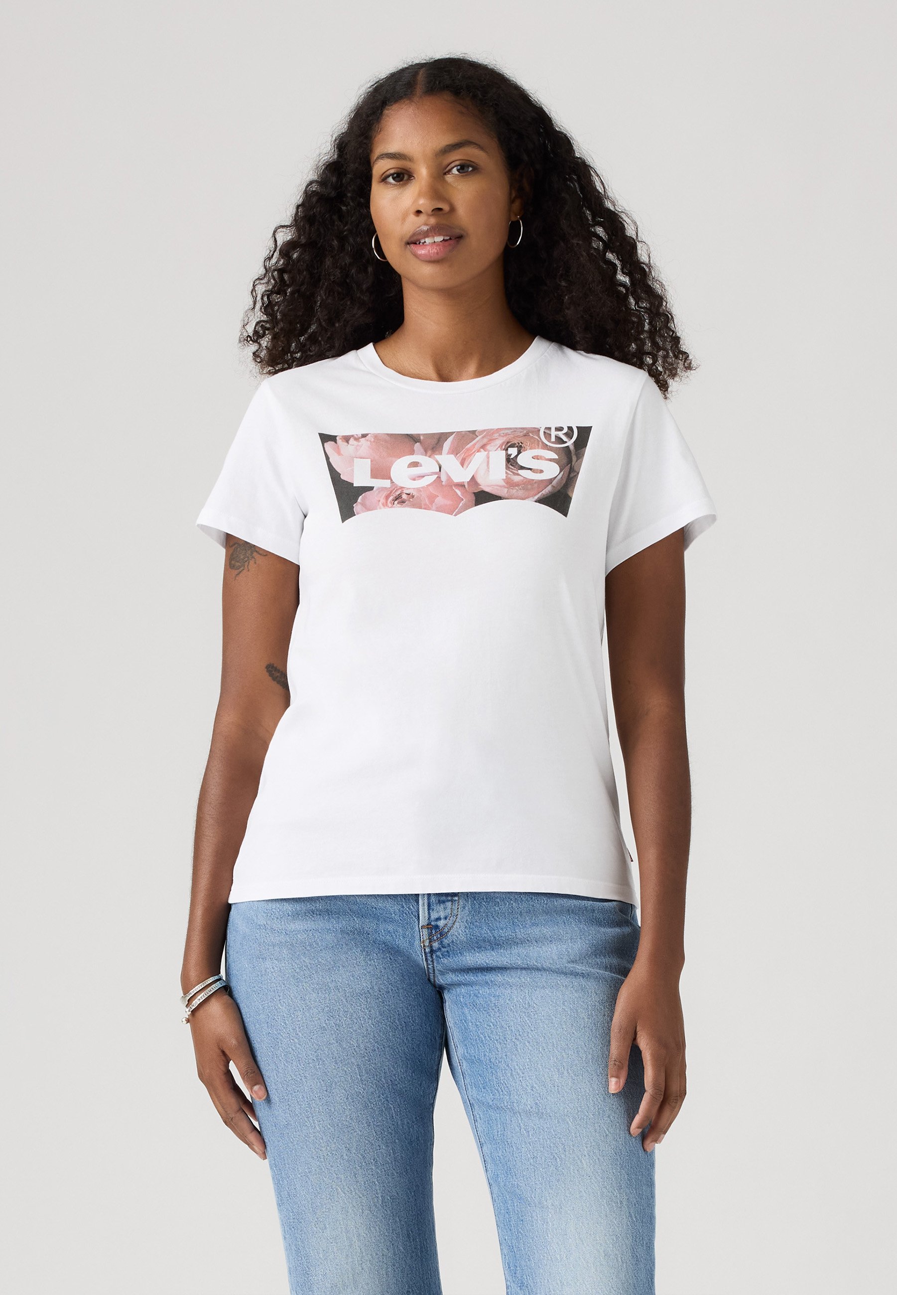 売れ筋商品|||リーバイス Tシャツ レディース トップス THE PERFECT - Print T-shirt - coloring book daisy Levi's® THE PERFECT TEE - T-Shirt print - coloring book