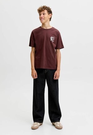 Jack & Jones Junior, T-SHIRT T-SHIRT JUNIOR - Trükipildiga T-särk - bitter chocolate