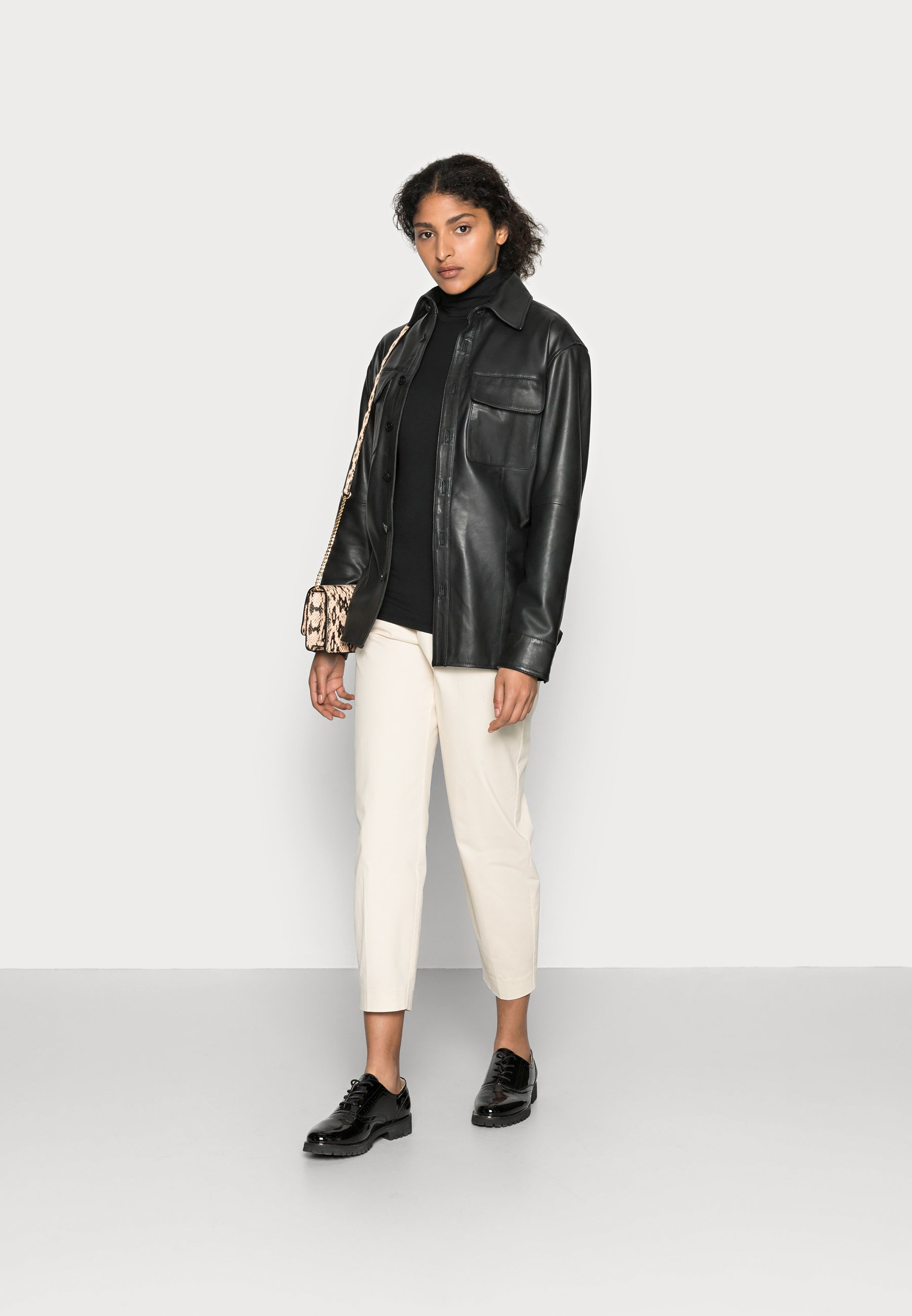 reiss letty leather jacket
