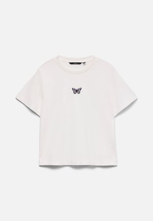 Vero Moda, VMSARA METTE SS TOP BOX JRS NOOS - Обикновена тениска - snow white