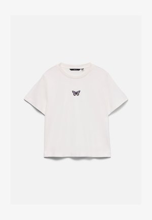 Vero Moda, VMSARA METTE SS TOP BOX JRS NOOS - Обикновена тениска - snow white