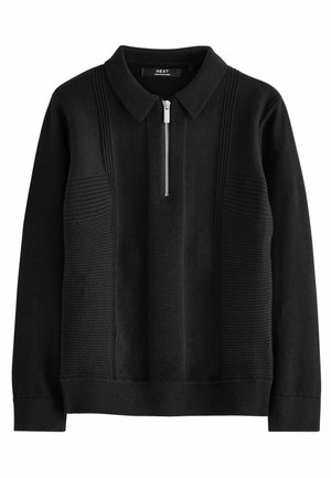 Next TEXTURED - Tops ar garām piedurknēm - black