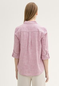 TOM TAILOR WITH SLUB STRUCTURE - Camicia - pink velvet